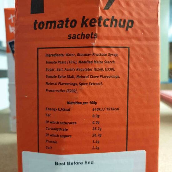 Ketchup / Tomato Sauce Sachets 9g Ketchup / Tomato Sauce Sachets 9g