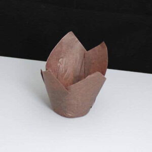 160mm Brown Tulip Muffin Cases