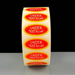 Under 300 kcal Low Calorie Product Labels 