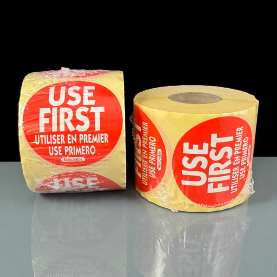 Removable Use First Labels