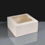 White Windowed Cake Boxes - 6x6x3"