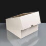 White Windowed Cake Boxes - 6x6x3"