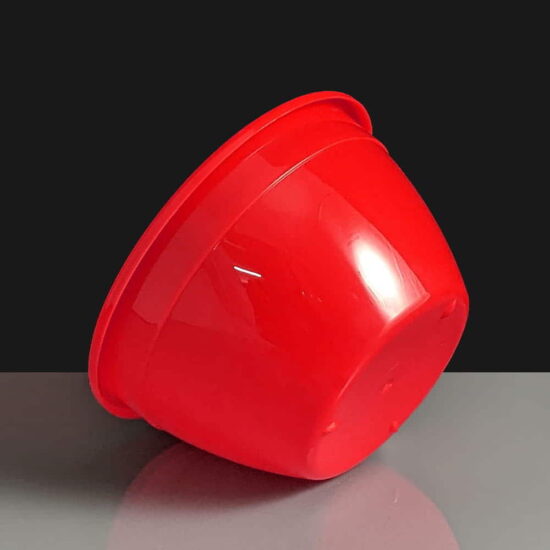 Red Plastic Half Pound Pudding Basin Red Plastic Half Pound Pudding Basin