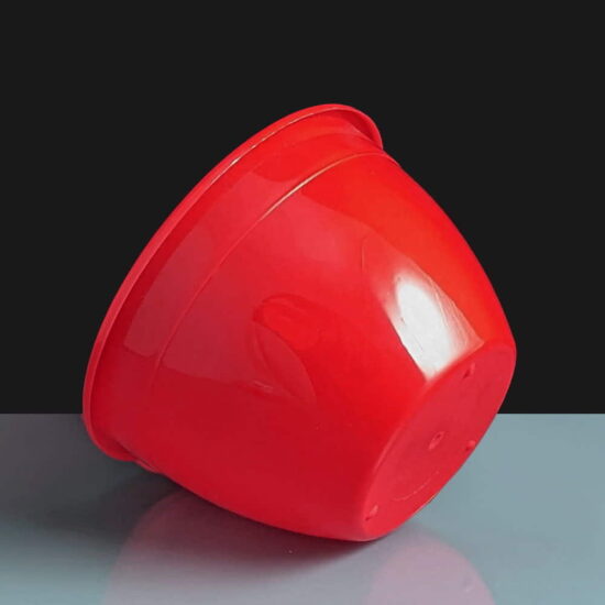 Red Plastic 2lb Pudding Basin Red Plastic 2lb Pudding Basin