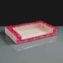 Premium Christmas Snowflake Flat Mince Pie Box 8.5x6x1.5"