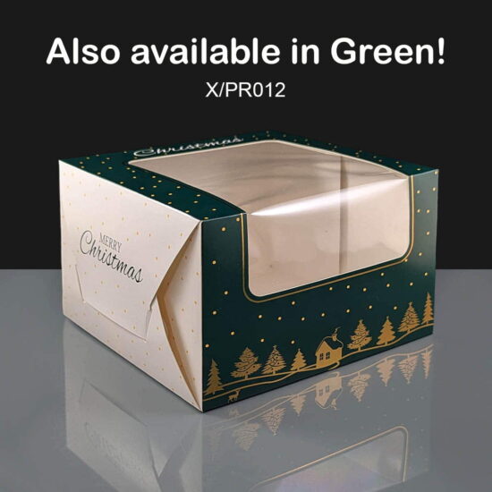 Premium Windowed Christmas SNOWFLAKE Cake Boxes 8x8x5 Premium Windowed Christmas SNOWFLAKE Cake Boxes 8x8x5