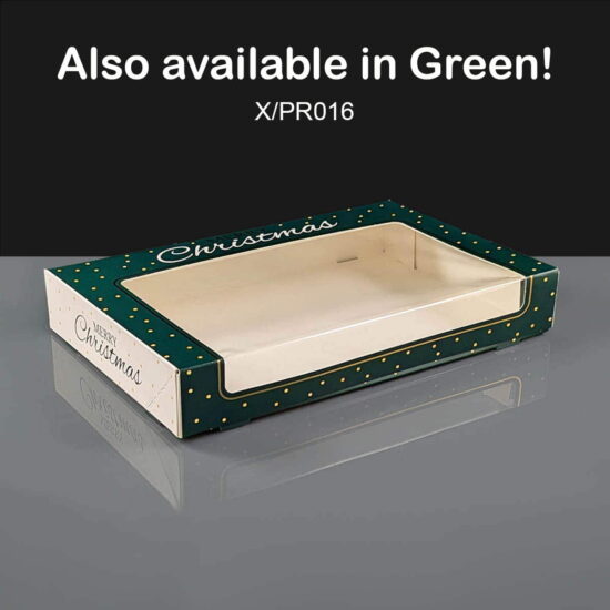 Premium Christmas Snowflake Flat Mince Pie Box Green Premium Christmas Snowflake Flat Mince Pie Box Green