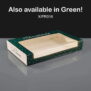 Premium Christmas Snowflake Flat Mince Pie Box Green