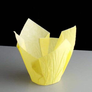 E502Y - 175mm Yellow Tulip Muffin Cases
