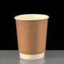 12oz Kraft Double Wall Paper Coffee Cup