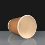 8oz Kraft Double Wall Cup Top