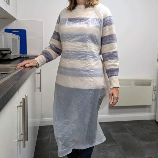 Disposable White Apron Disposable White Apron