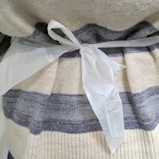Disposable White Apron Tied Disposable White Apron Tied