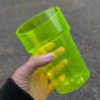 Yellow UV Plastic Pint Glass