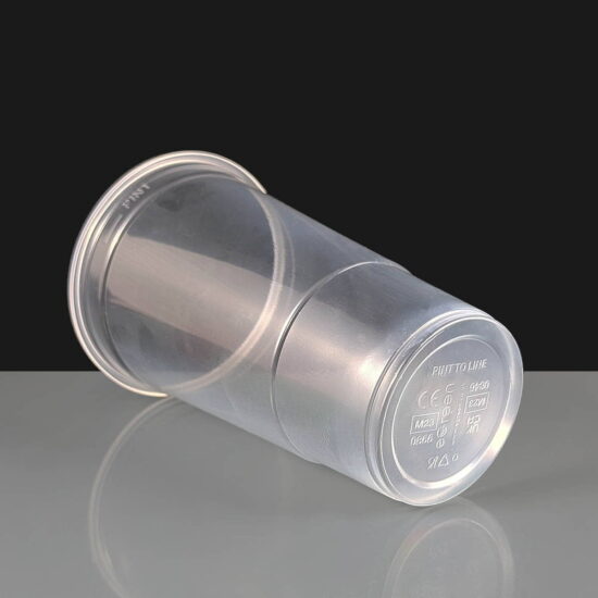 FG617CPT CE Disposable Pint Glass Flexy Disposable CE Pint Glass
