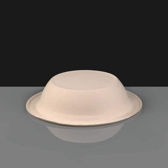 12oz / 340ml White Shallow Bagasse Bowl 12oz / 340ml White Shallow Bagasse Bowl