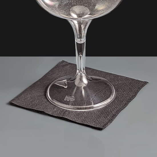 23cm 2 Ply Black Cocktail Napkins / Serviettes 23cm 2 Ply Black Cocktail Napkins / Serviettes