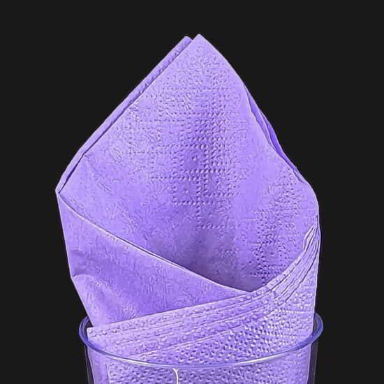 32cm 2 Ply Light Purple Paper Napkins / Serviettes 32cm 2 Ply Light Purple Paper Napkins / Serviettes