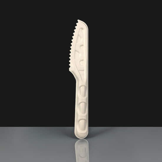 White Compostable Bagasse Knife White Compostable Bagasse Knife