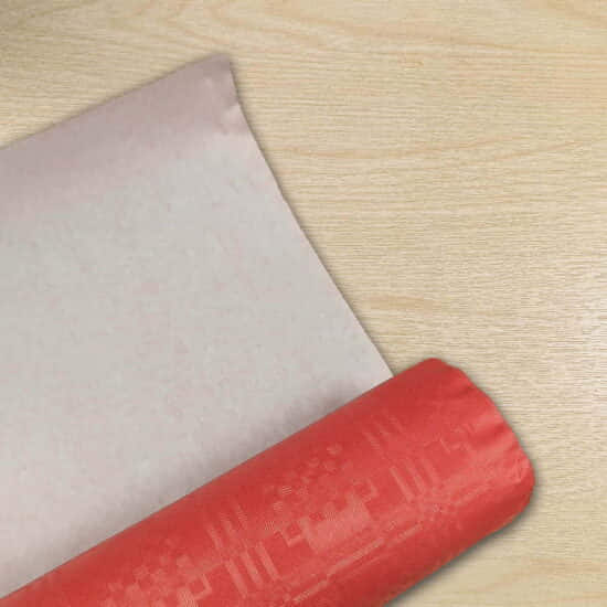 Red Damask Paper Banquet Roll 1.2m x 25m Red Damask Paper Banquet Roll 1.2m x 25m