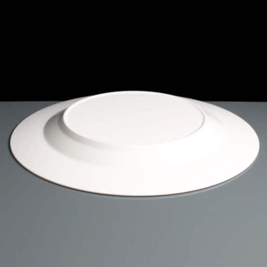 Large White Unbreakable Polycarbonate Plastic Plate 27cm Large White Unbreakable Polycarbonate Plastic Plate 27cm