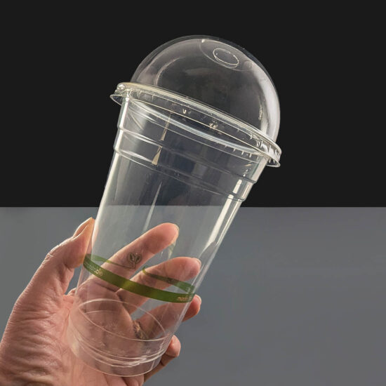 20oz Vegware Cup and Lid 20oz Vegware Smoothie Cup and Domed Lid