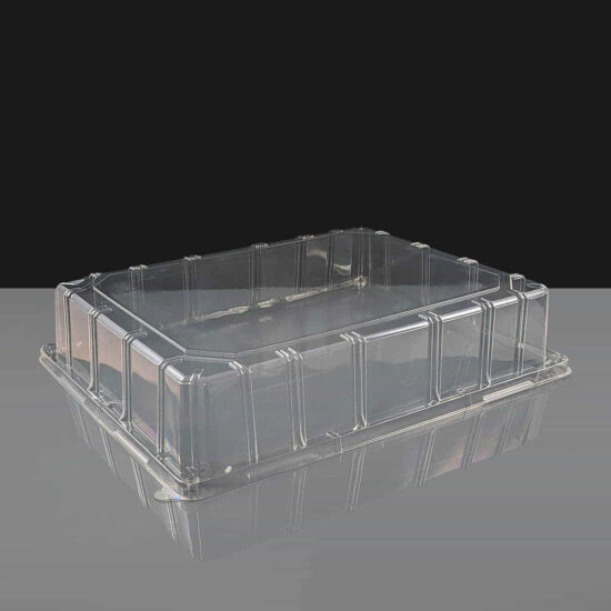 Large rPET Sandwich Platter Lid Large Plastic Sandwich Platter Lid