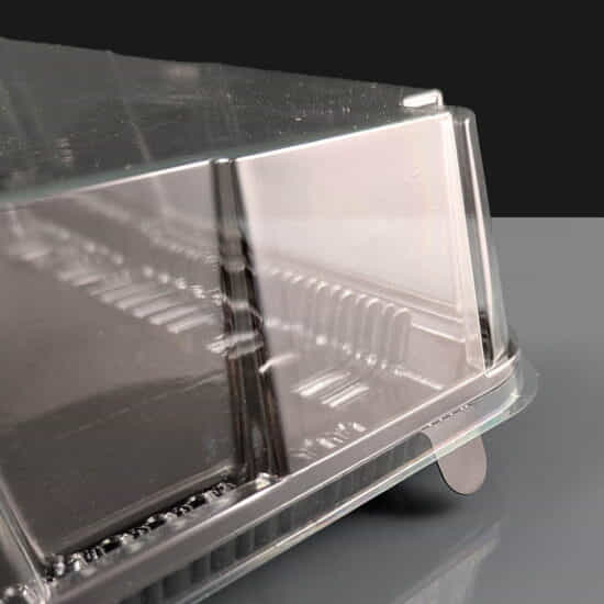 Small rPET Sandwich Platter Base Small Black Sandwich Platter Base
