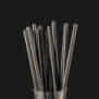 8 in Black Paper Straws