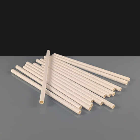 8in White Paper Straws 200mm White Paper Straw