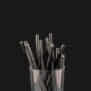 Black Paper Straw 140 x 6mm
