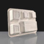 5 Compartment Bagasse Meal Tray