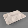 5 Compartment Bagasse Meal Tray