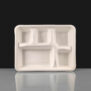 5 Compartment Bagasse Meal Tray