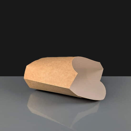 Small Kraft Brown Chip Scoop Small Kraft Chip Scoops