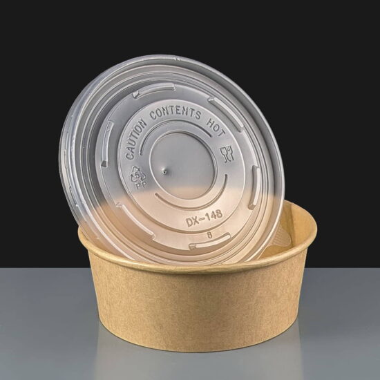 750ml Kraft Bowl with Polypropylene Lid 750ml Bowl with PP Lid