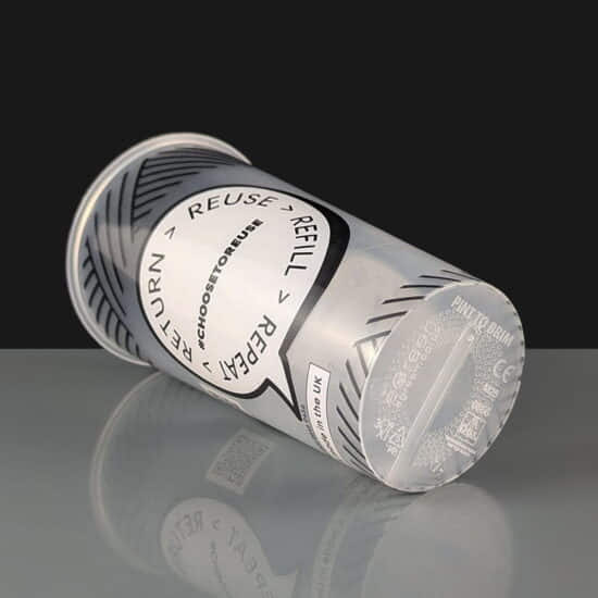 Plain Design Reusable Event Pint Glass Plain Reusable Event Pint Glass