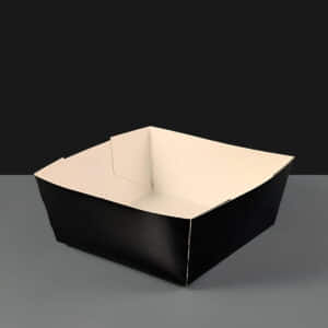 Deep Black Burger Tray