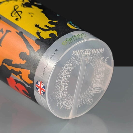Printed Events Pint Glass Printed Events Design Reusable Pint Glass