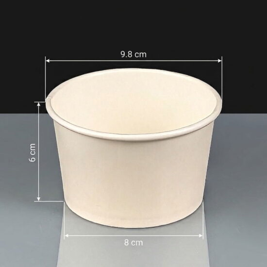 8oz White Paper Ice Cream Container 8oz Paper Ice Cream Container
