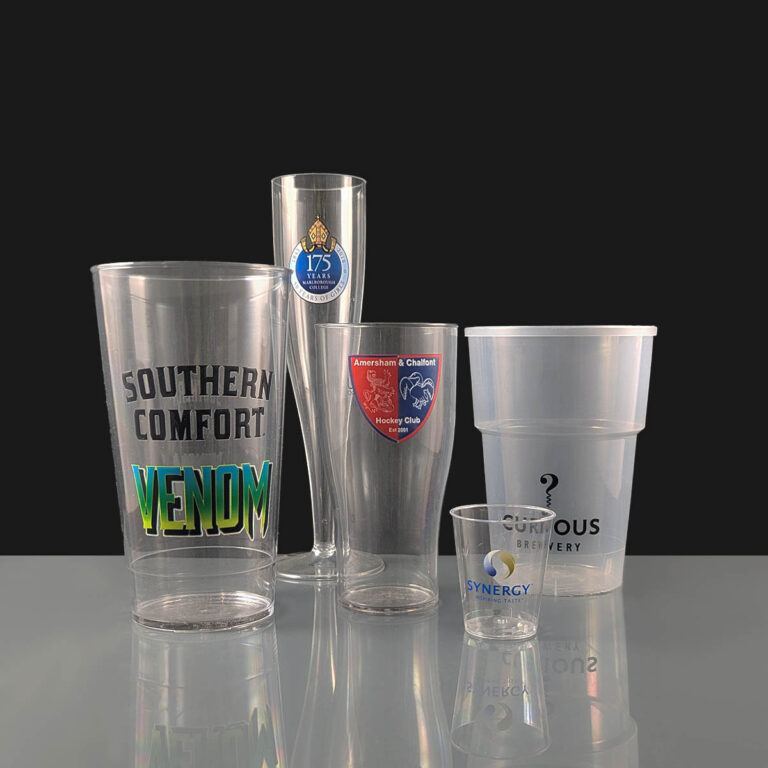 Group of Printed Glasses