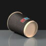 8oz Black Ripple Cup
