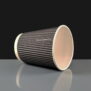 8oz Black Ripple Cup
