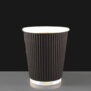 8oz Black Ripple Cup