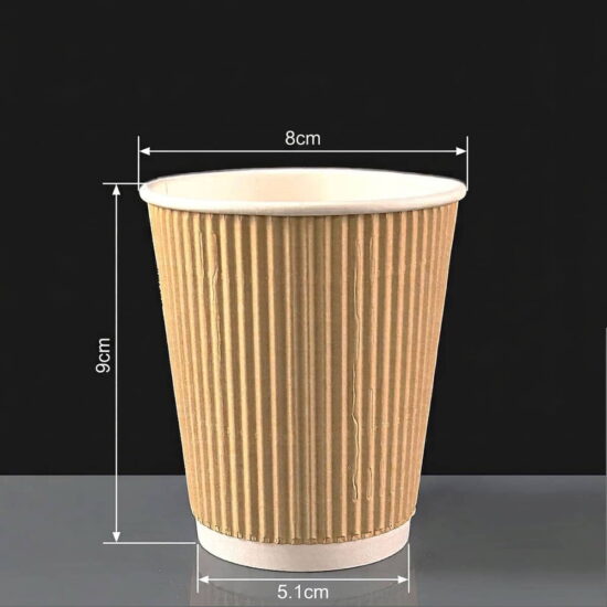 8ox Kraft Ripple Cup 8ox Kraft Ripple Cup