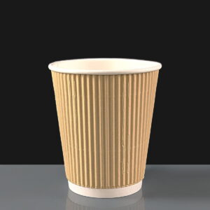 8ox Kraft Ripple Cup