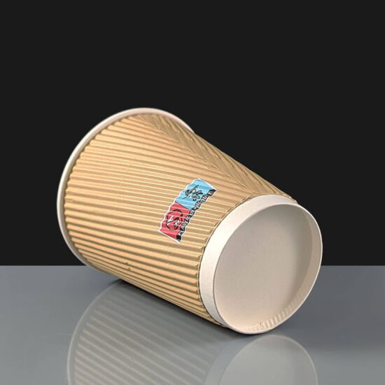 12oz Kraft Ripple Cup 12oz Kraft Ripple Coffee Cup