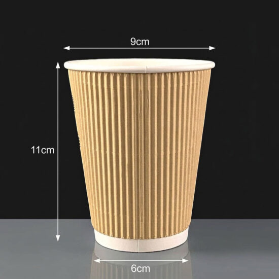 12oz Kraft Ripple Cup 12oz Kraft Ripple Coffee Cup