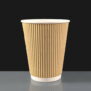 12oz Kraft Ripple Coffee Cup