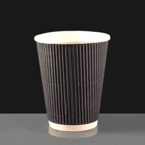 12oz Black Ripple Cup